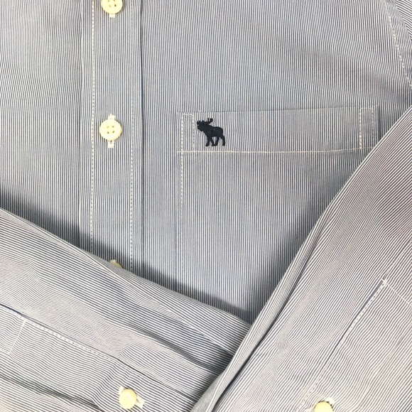 Abercrombie & Fitch L/S Muscle Fit Button Down Sm - Picture 5 of 8